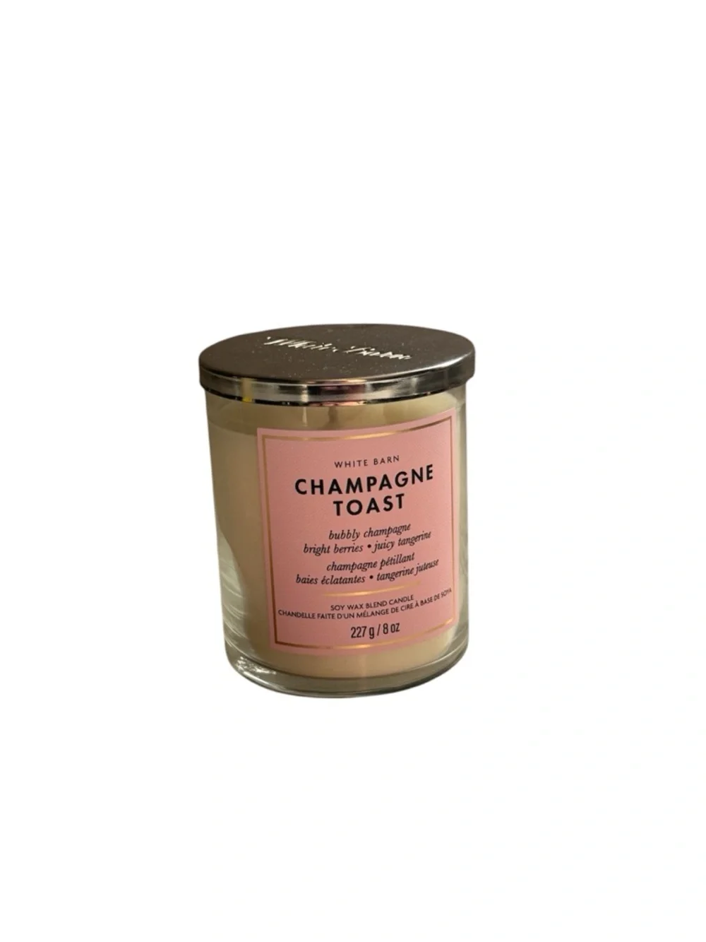 Bath & Body Works White Barn Champagne Toast Single Wick Candle NWT 227g Gift - Picture 5 of 8